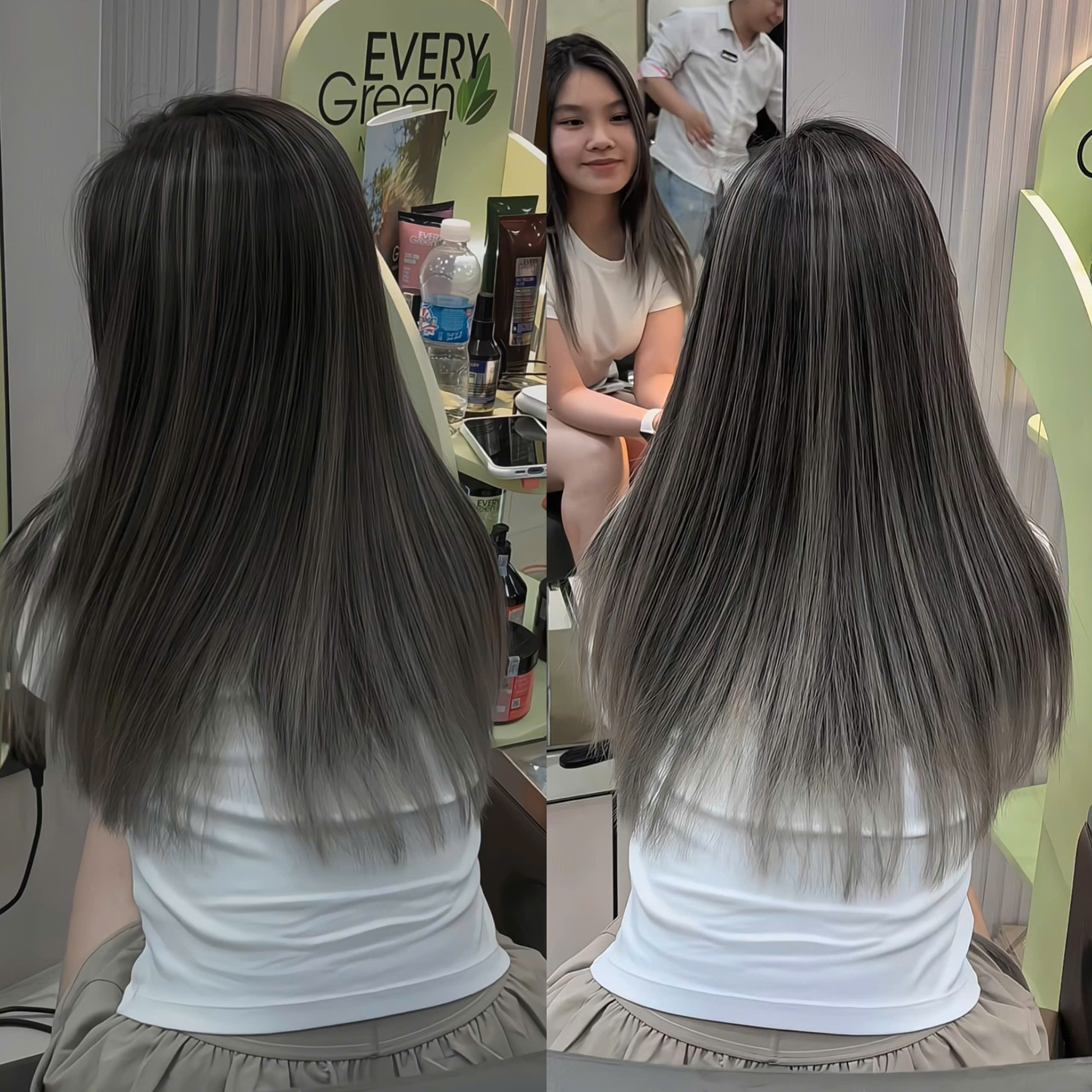 Smoky Gray Balayage